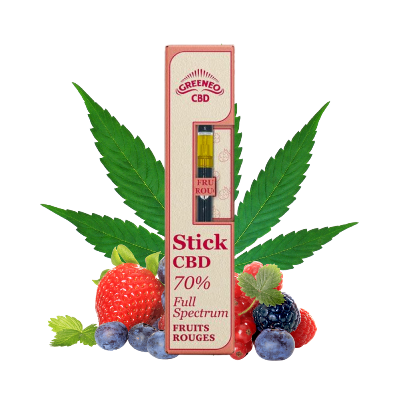 Stick CBD Fruits Rouges Greeneo