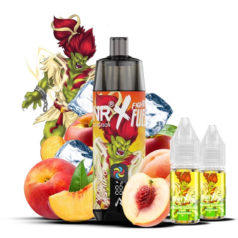 Shisha Plus 28K JNR × Fighter Fuel Peach Ice