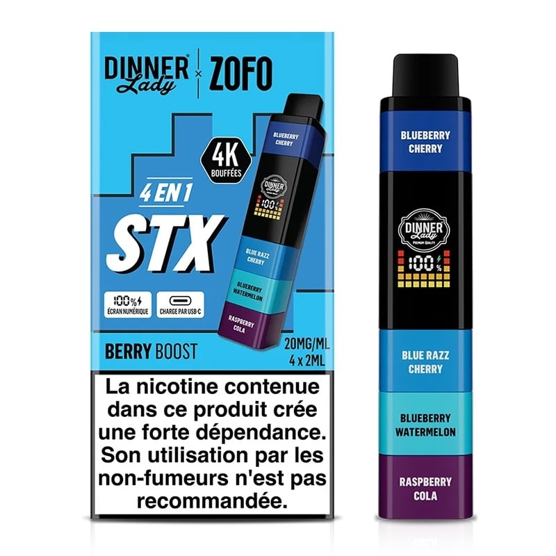 Kit STX 4 en1 BERRY BOOST Dinner Lady | ZOFO - 20mg